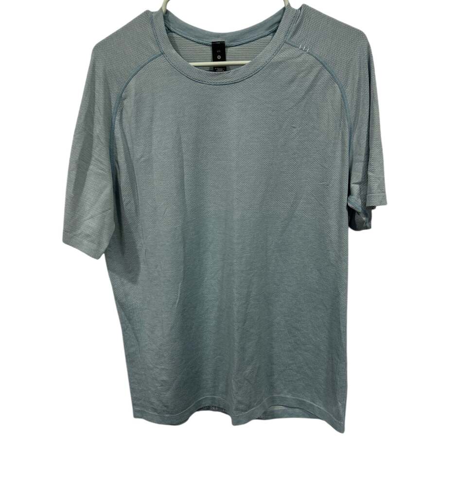 LULULEMON PERO/BZEB blue mens shirt size large